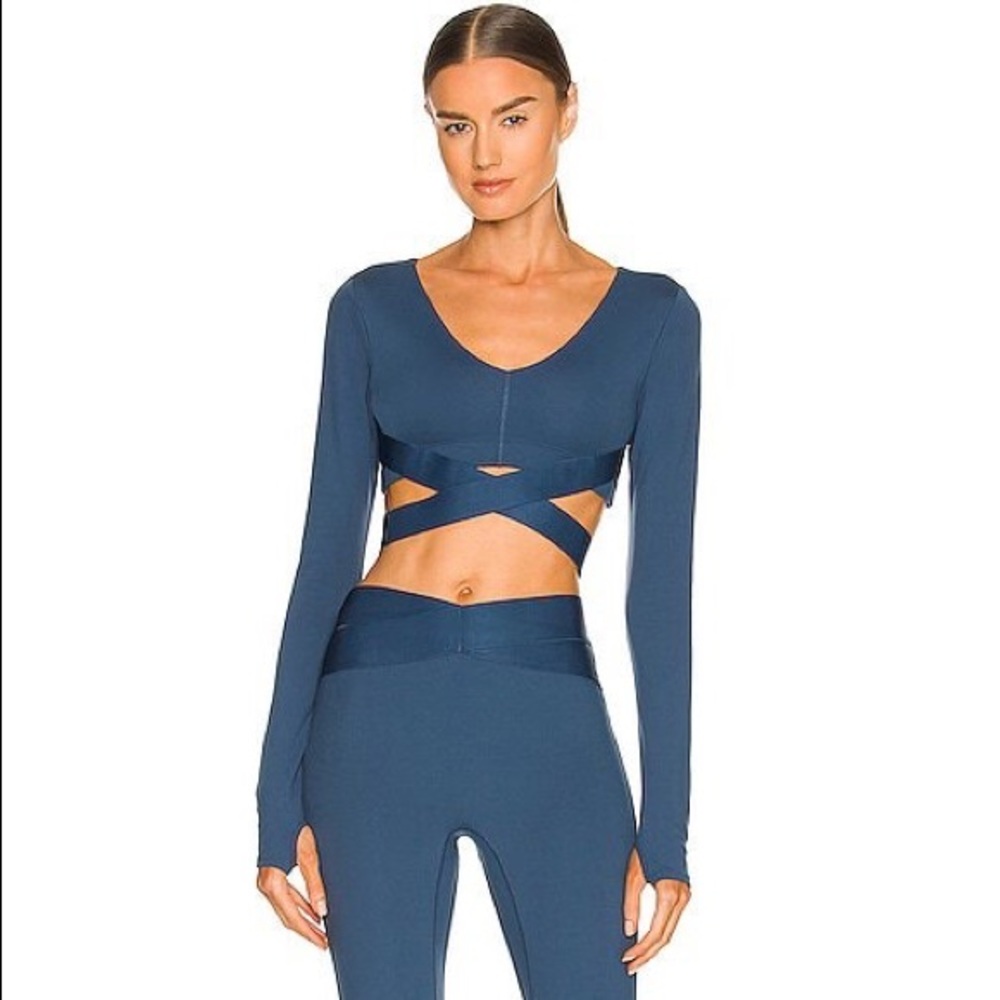 Le Ore x Bandier Corso crossover leggings and Andrea Bra